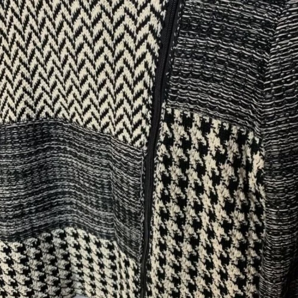 Chaps black/white pattern jacket size M - Picture 2 of 6